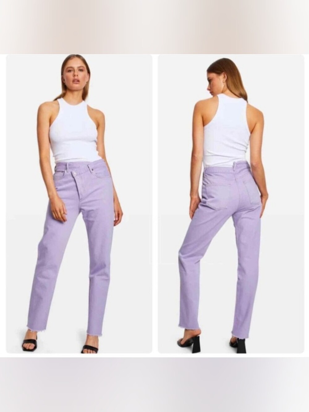 Agolde Criss Cross Straight Jeans in Hard Candy Purple Size  26 Inseam 30